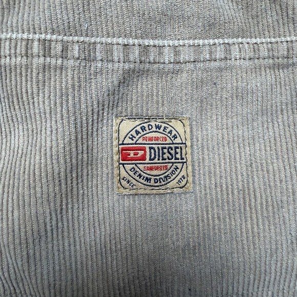 Diesel Carpenter Jeans Men 31x32 Beige Corduroy Relaxed Straight Leg Workwear - Picture 5 of 16